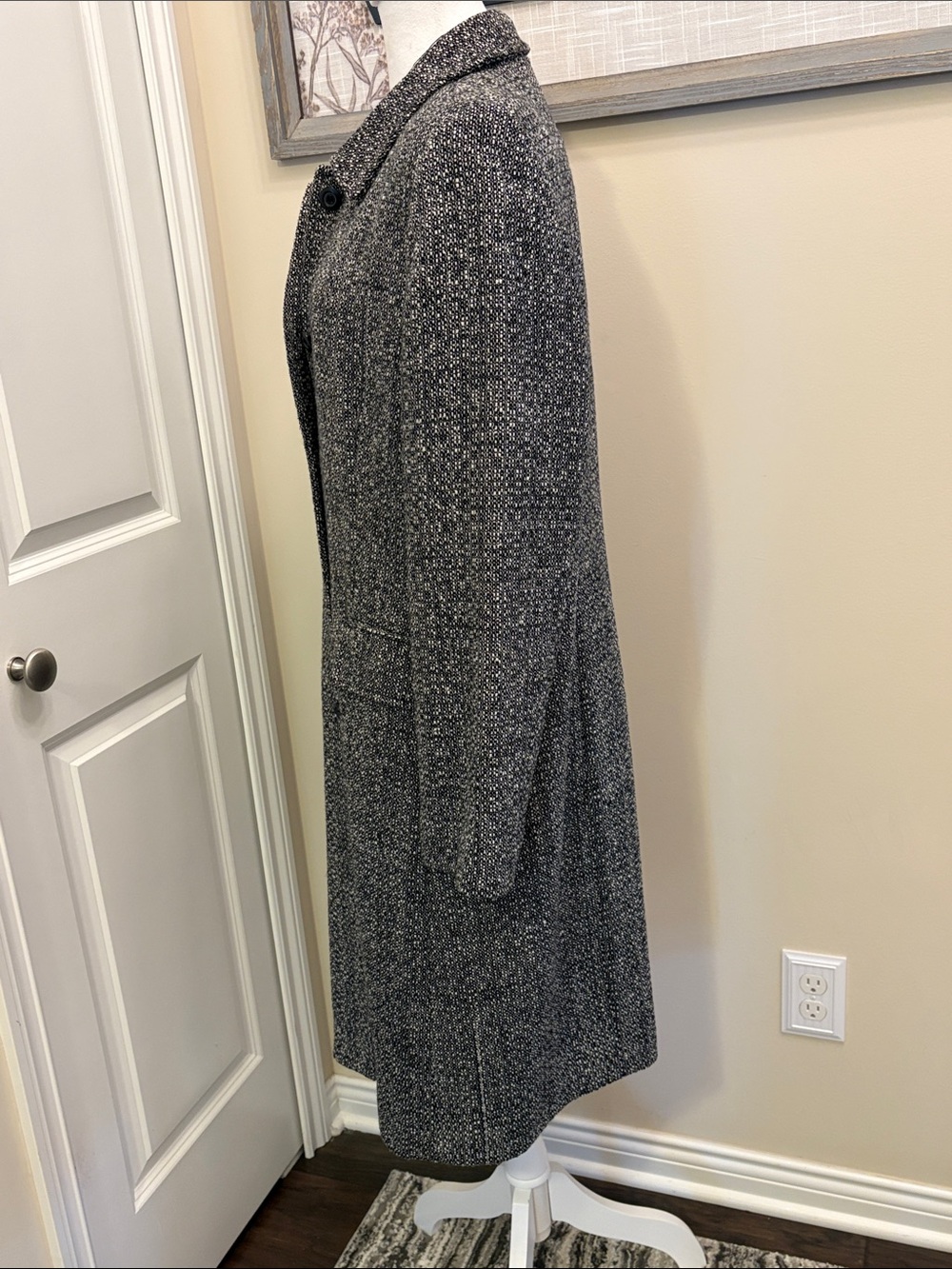 Apostrophe Mid-Length Tweed Coat - Tailored Button-Front 16 - Picture 6 of 16